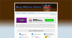 Desktop Screenshot of mega-millions-online.com